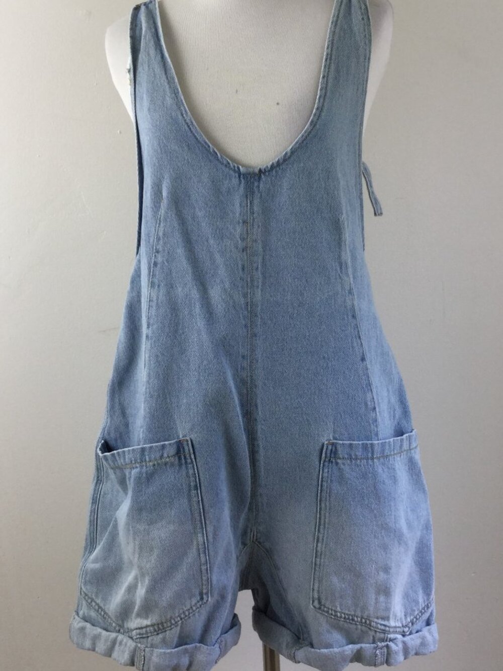 Stitch & Feather Denim Overall Shorts s